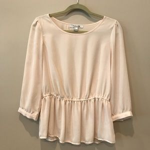 Blush chiffon shirt
